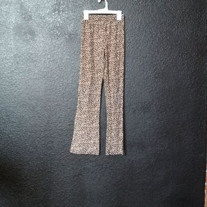 Cheetah print flared leggings